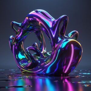 Iridescent Fluid Form — Edition 01