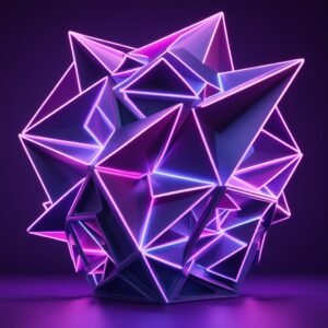 Neon Tetrahedron Core — Edition 06