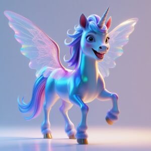 Iridescent Pegasus Unicorn — Edition 12