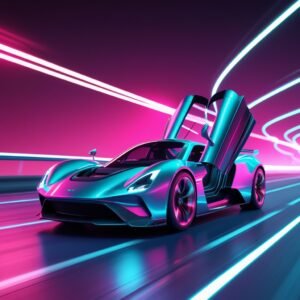 Neon Hypercar Rush — Edition 01