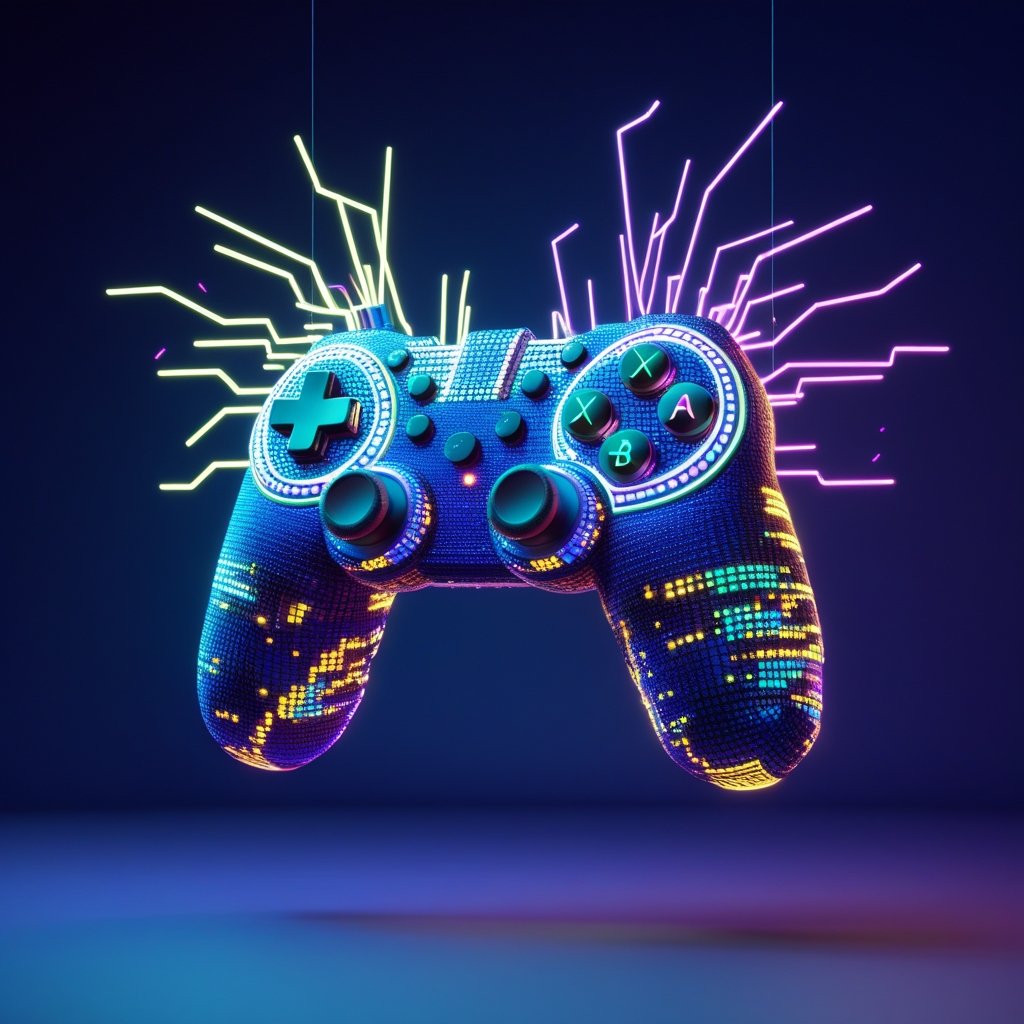 Neon Cyber Controller — Edition 08