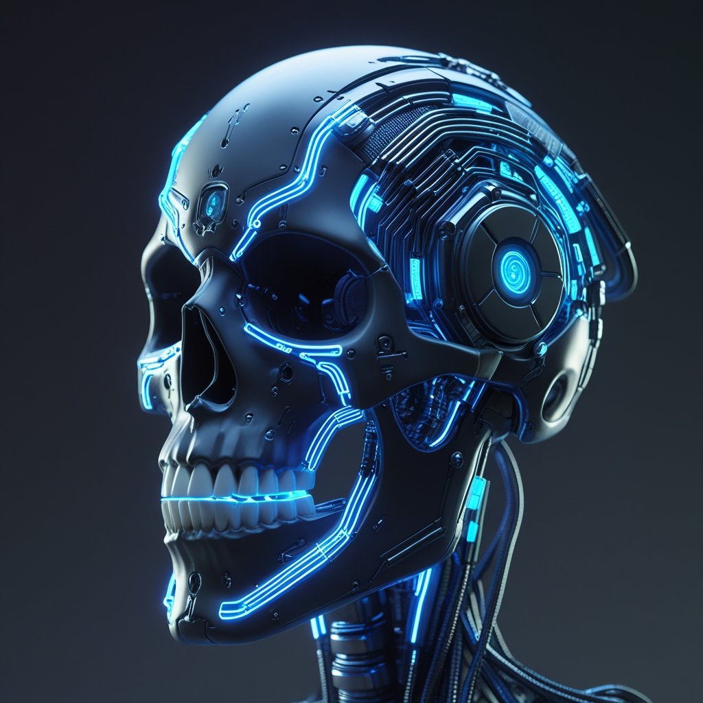 Neon Cyber Skull — Edition 01