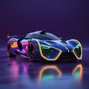Neon Hypercar: Speed of the Future — Edition 01