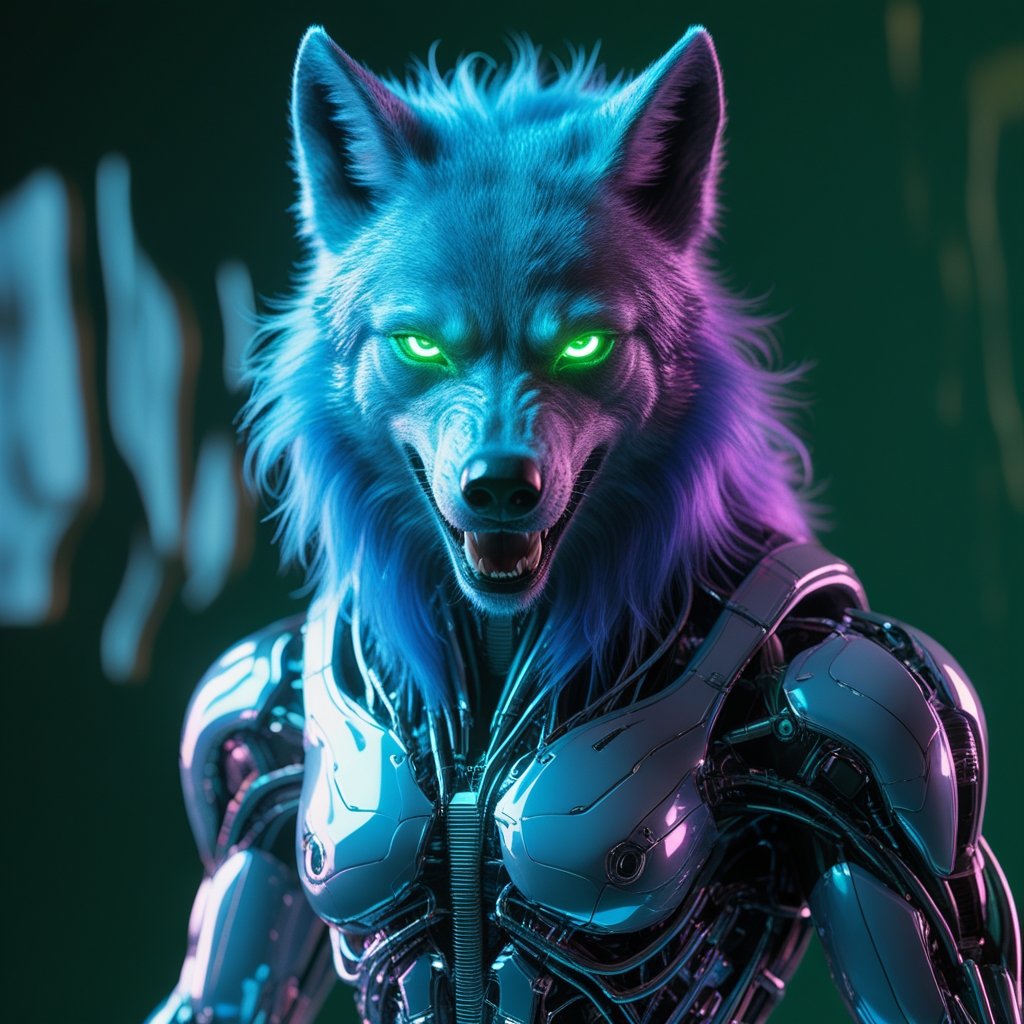 Cyber Wolf: Guardian of the Neon Realm — Edition 11
