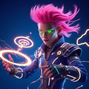 Neon Cyber Mage — Edition 13