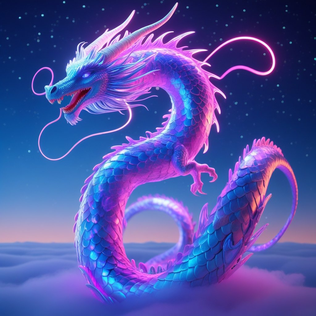 Neon Sky Serpent — Edition 07