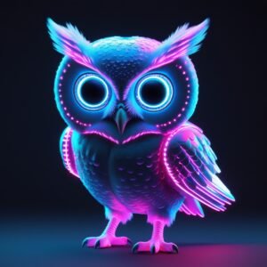 Neon Cyber Owl — Edition 04