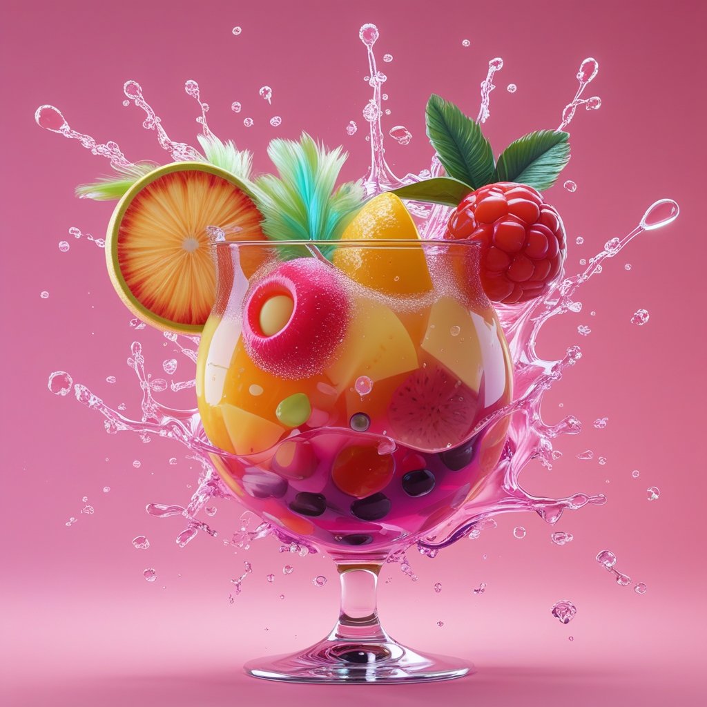 Vibrant Fruit Explosion: A Splash of Freshness — Edition 02