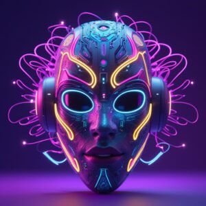 Neon Cyber Mask — Edition 01